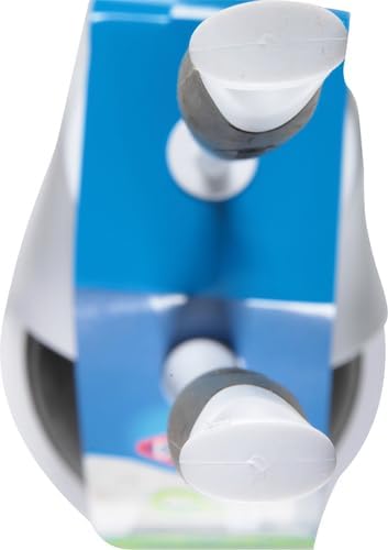 Clorox Toilet Plunger and Bowl Brush Combo with Caddy, 6.75 x 7 x 19.5 in, White/Gray (Pack of 12)