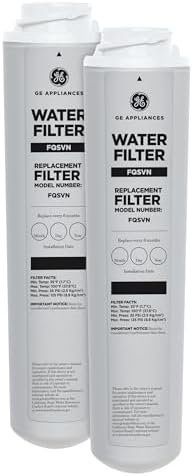 GE FQSVN Under Sink Water Filter | Replacement for Water Filtration System | Easy Install | Reduces Sediment, Rust & Other Impurities from Water | Replace Every 6 Months for Best Results | 1 Filter by Unknown
