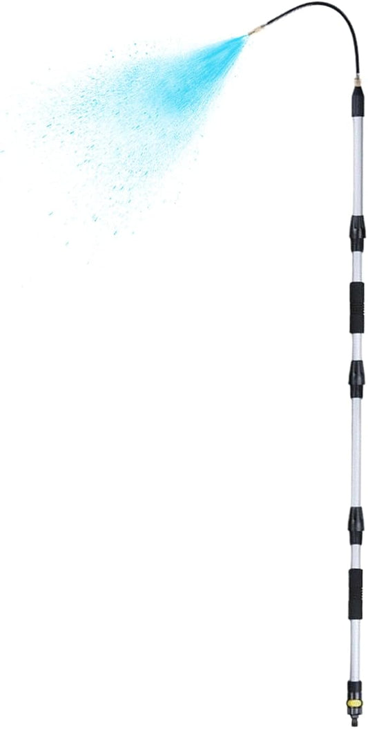 Gutter Cleaning Tool From The Ground, With Extended Reach Capability, 200x2x2cm, Adjustable Length Gutter Cleaner Pole, Rotating Roof Wand, Extendable Telescopic Design, For House Leaves Trash