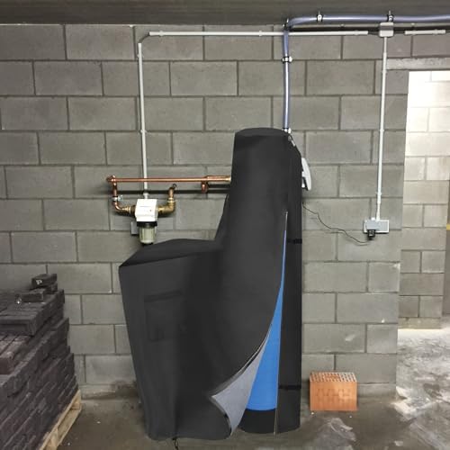 Bitubi Water Softener Insulated Cover with Plush Lining, Waterproof Outdoor Water Softener Winter Cover to Endure Freezing Temperatures (64" H x 40" W x 16" D, Black) - Image 7