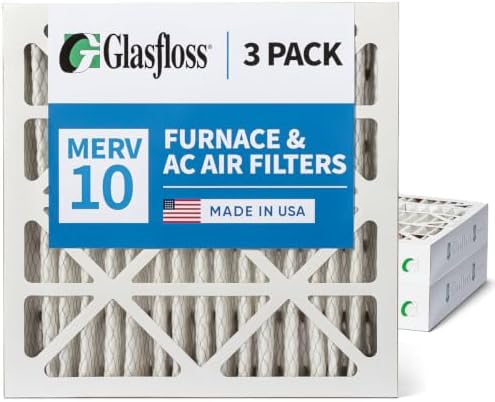 Glasfloss 24x24x4 MERV 10 AC Furnace 4" Pleated Air Filters. Box of 3 - Image 6