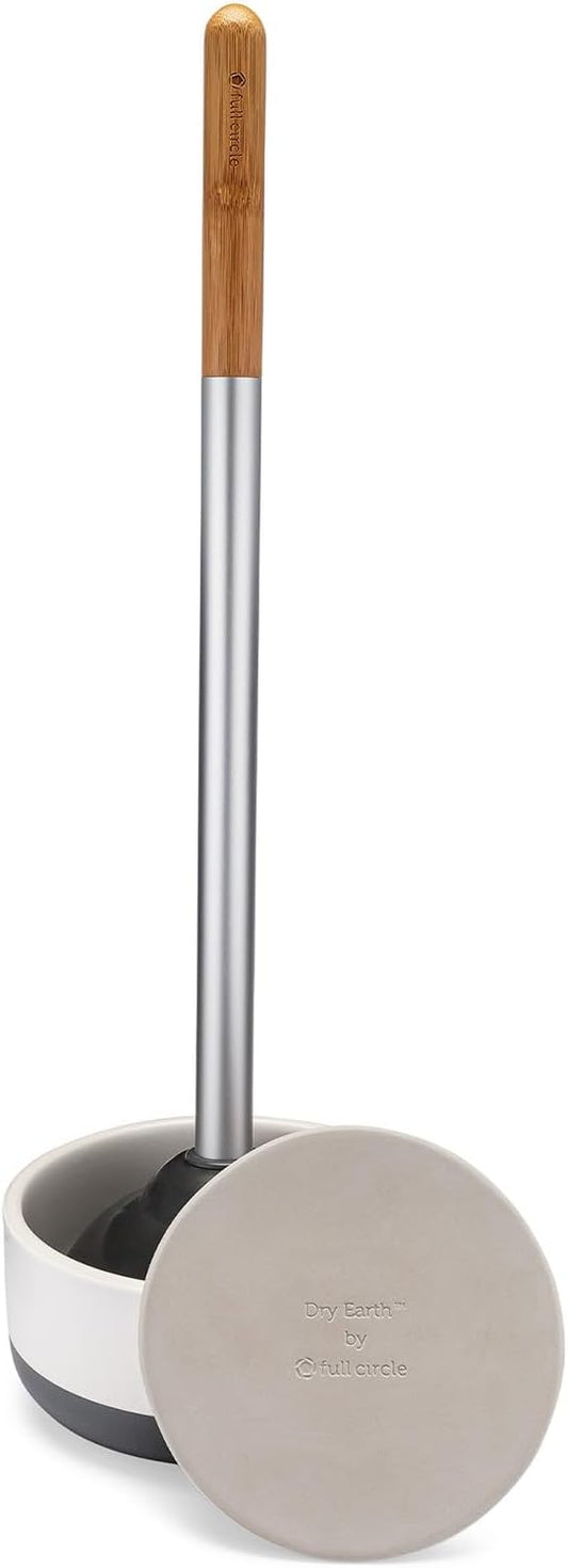 Full Circle Refill Component - Dry Earth Disk for Royal Plunge Toilet Plunger, Instant-Dry Construction for Mold & Mildew Prevention