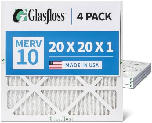 Glasfloss ZL 20x20x1 MERV 10 Air Filters for AC and Furnace. 4-Pack - Image 7
