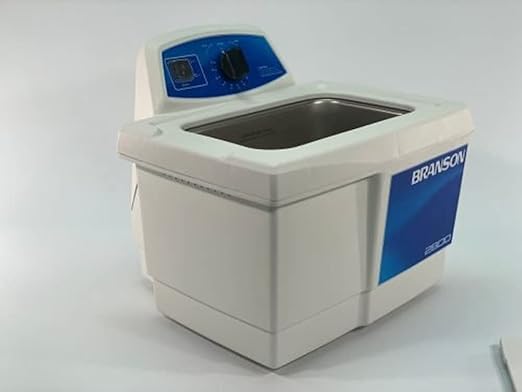 Branson Ultrasonics CPX-952-217R Series MH Mechanical Cleaning Bath with Mechanical Timer and Heater, 0.75 Gallons Capacity, 120V