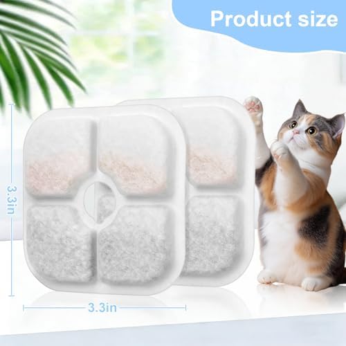 Cat Fountain Replacement Filters, 26+2 Pack, Compatible with Catit Pixi - Image 6