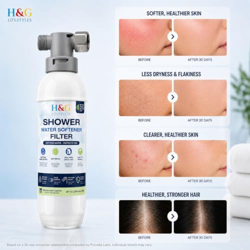 H&G Lifestyles Shower Water Softener for Hard Water, Up to 2000 Gallons - Image 7