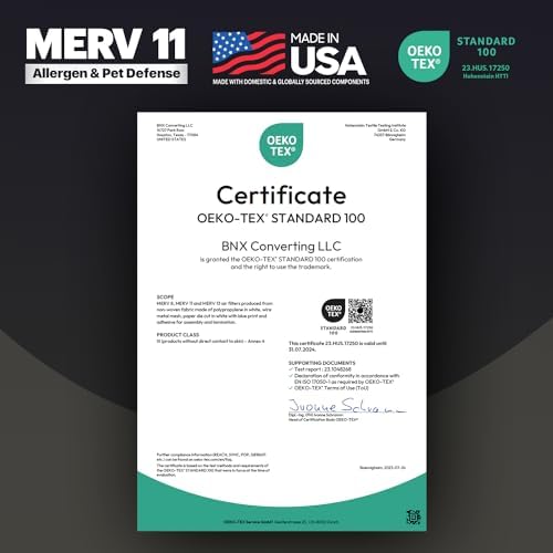 BNX TruFilter 16x25x5 (15.88’’ x 24.75’’ x 4.38‘’ Honeywell Compatible 4”) MERV 11 Air Filter (2-Pack) - MADE IN USA - AC Furnace Filters for Allergies, Dust, Pet, Smoke, Allergy MPR 1200 FPR 7 - Image 7
