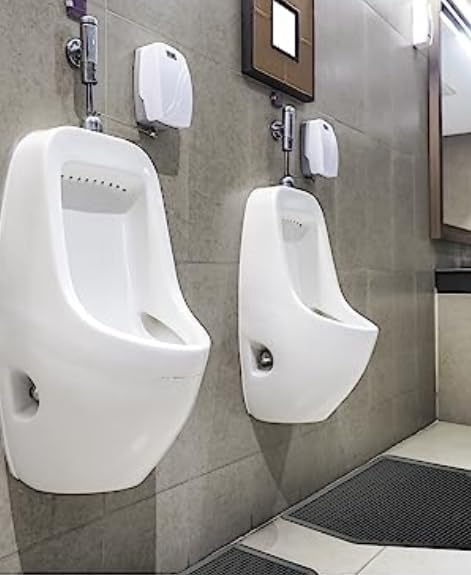 Urinal Mats (6,12,24 Pack) - Bathroom Urinal Mat for Floor - Black Commercial Splash Mats for Men's Restroom (12, Black)