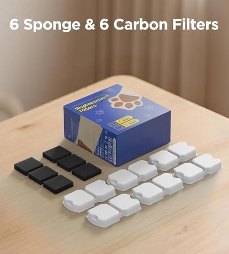 Cat Water Fountain Filter Replacement: 6Pack Pet Fountain Filters - Image 6