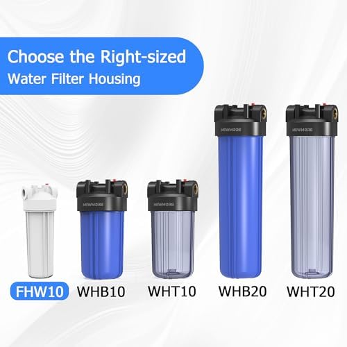 FHW10 Whole House Water Filter Housing Fit 10"x2.5" Sediment etc Filters - Image 7