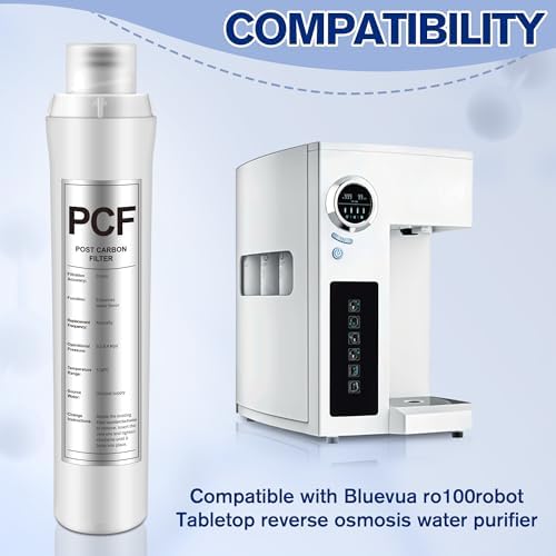 1 Pack PCF Water Filter Replacement Compatible with Bluevua RO100ROPOT, 1 PCF Water Filters, Improved Drink Quality, Easy to Replace for Household Daily Use Drinking - Image 2
