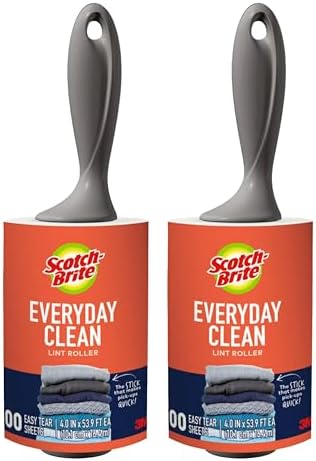 Scotch-Brite Lint Roller, Works Great On Pet Hair, 100 Sheets (Pack of 2) by Unknown