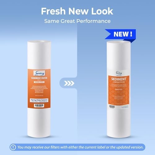 iSpring FP15X50-N, NSF Certified, 5 Micron 10"x2.5" Multi-layer Sediment Water Filter Cartridges, 50-Pack - Image 7