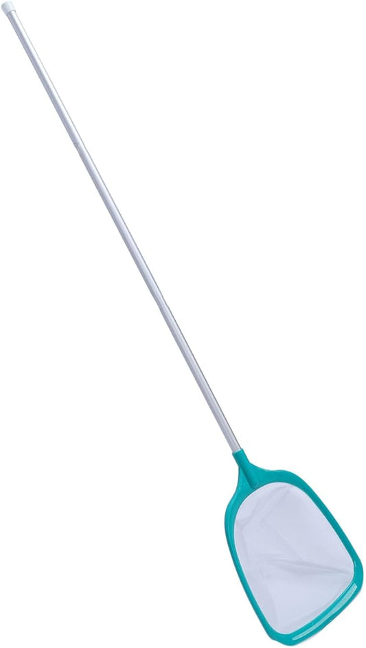 Pool Skimmer Net with Telescopic Pole, Fine Mesh for Debris, Adjustable 3 Section Handle, Sturdy Pond and Pool Cleaning Tool
