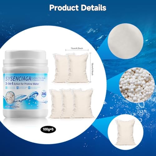 Aquarium Filter Resin Media, 500g with Mesh Bag for Clearer Water - Image 2