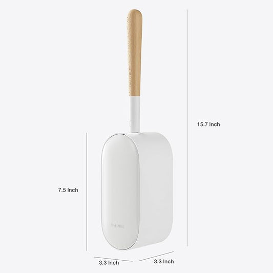 Toilet Cleaner Brush, Diveotree Toilet Brush and Holder for Dead Corner Cleaning, Wall Mounted Toilet Bowl Brush for Bathroom Decor, Toilet Scrubber Brush for Home/Hotel (White, Round-1pack)