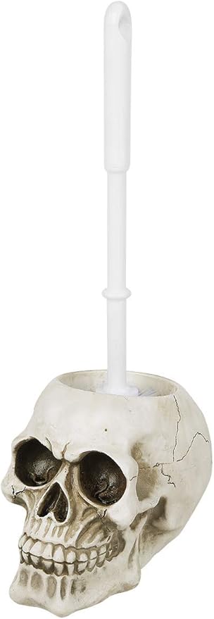 Nemesis Now Brush with Death Toilet Brush 16cm Ivory