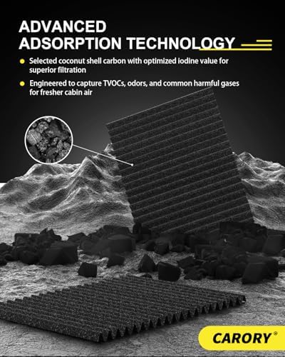 CARORY Cabin Air Filter w/Activated Carbon for Kia Telluride 2020-2023, Hyundai Santa Fe 2019-2020, Genesis GV70 2022-2025, GV80 2021-2025, G70 2019-2023, G80 2017-2025, and More, CF735 - Image 7