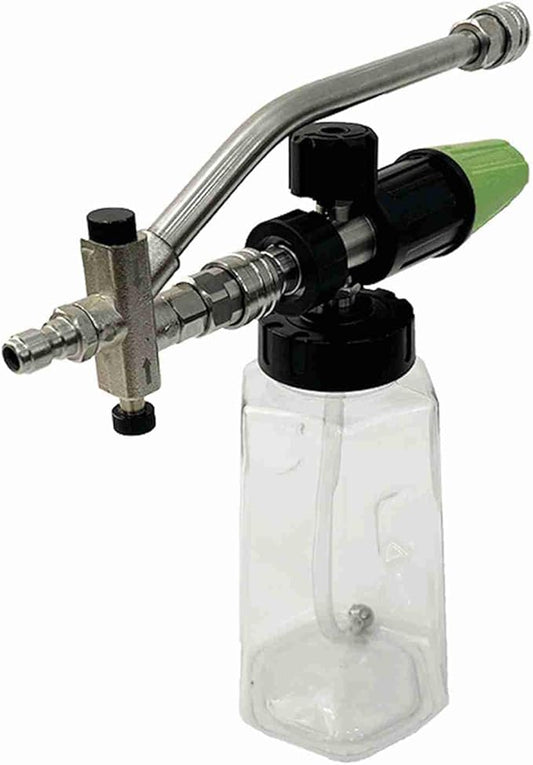 LiebeWH Foam Cannon 1L Premium Material Car Wash Foam Sprayer, Stainless Steel Quick Connector Pressure Washer Tool for Car Cleaning Driveway Roof Siding (Type 3)