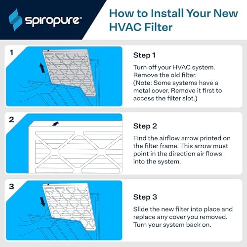 SpiroPure 17.5x21x1 MERV 11 Pleated Filter Air Filters (6 Pack) - Image 6