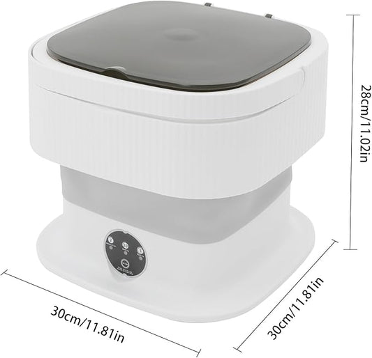 Portable Washing Machine, Foldable 10L Large Capacity Washer with 3 Modes Deep Cleaning, for Laundry, Dorms, College, RV, Camping, Underwear,Socks,Baby Clothes