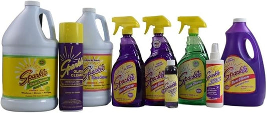Sparkle Glass Cleaner Aerosol Spray Bottle, Ammonia-Free De-Ionized Formula, Leaves No Streaks, 20-Ounce Bottle (Pack of 1)