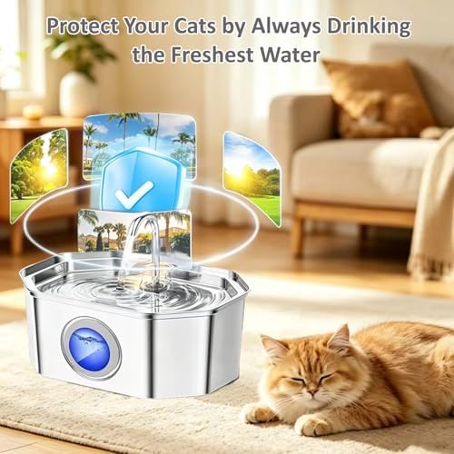 Pet Water Fountain Filters Compatible with APAUK 108oz/3.2L Cat Fountain - Image 7