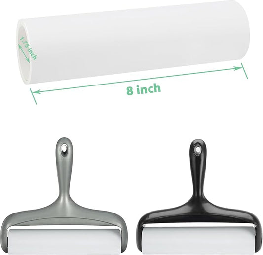 8 inch Large Surface Roller Refills for Scotch-Brite Pet Hair Pickup Extra Sticky Large Lint Roller 60 Sheets per Refill Pack of 5 Total 300 Easy-Tear Adhesive Sheets - Image 2