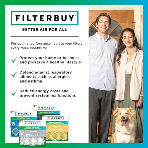 Filterbuy 24x30x2 Air Filter MERV 8 Dust & Allergy Defense (3-Pack) - Image 7