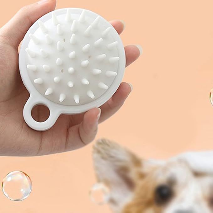 Body Brushes 1pc Silicone Bath Brush Soft Massage Comb for Bathroom Bath Cleaning Tool Pet Accessories Bath