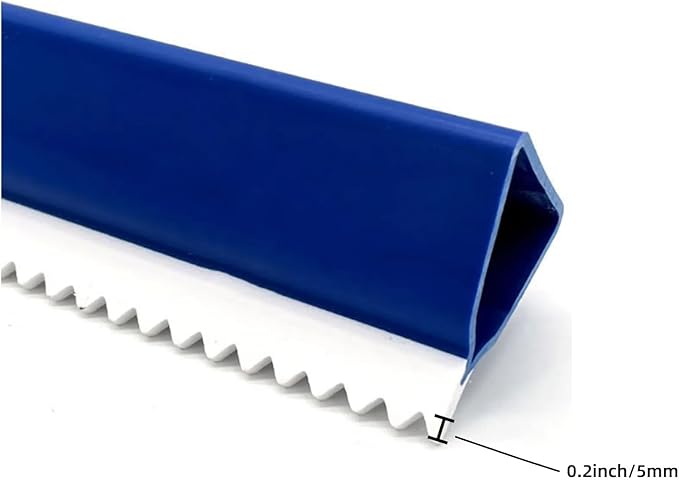 24in Epoxy Squeegee, Teeth Notched Squeegee for Self Leveling Cement Urethane Epoxy Floor Wall Spreader, Lightweight Professional Epoxy Tool for Garage Floors Driveways Walls