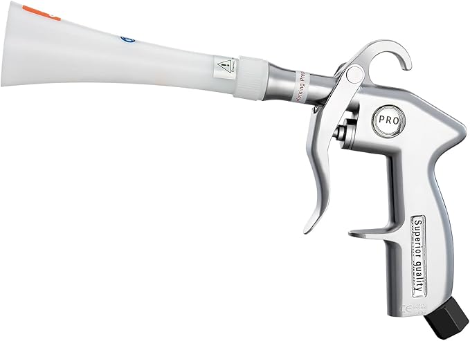 Happybuy Professional 360° Rotating Air Blow Gun - High Pressure Car Cleaning Tool with Dual Nozzles & Adjustable Airflow, Perfect for Vehicle Detailing (1/4" NPT Compatible)