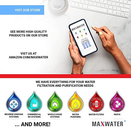 Max Water 3-Stage 20" x 4.5" Whole House Replacement Water Filter Set - Image 7