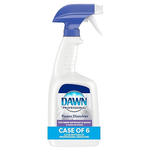 Dawn Professional Power Dissolver Spray, Bulk Degreaser Spray for Pots, Pans, Dishes, Stoves, Ovens and Grills in Commercial Restaurant Kitchens, 32 oz. (Case of 6)