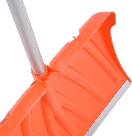 Snow Shovel Large Capacity D Shaped Handle Aluminum Alloy Plastic Detachable Assemblable Shovelling Tool for Cleaning Snow and Other Materials