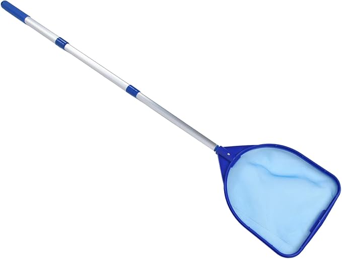 Pool Skimmer Net,Quick Cleanings Three Section Telescopic Rod Pool Cleanings Tools for Hot Tubs Spas Fountains