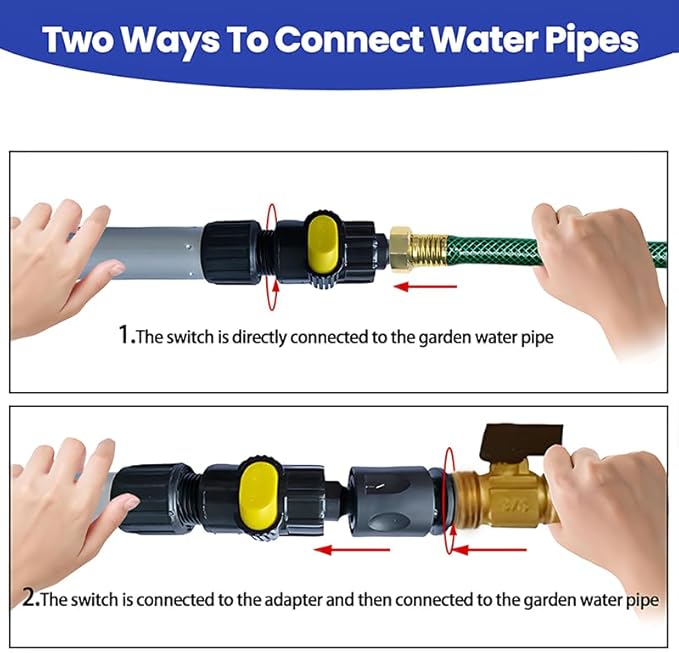 25FT Reach Telescopic Gutter Cleaning Tools from Ground,11FT Rain Gutter Cleaners Tool for Clean Leaves and Debris,Long Reach Cleaning Wand with Hose Attachment and Connection Adapter