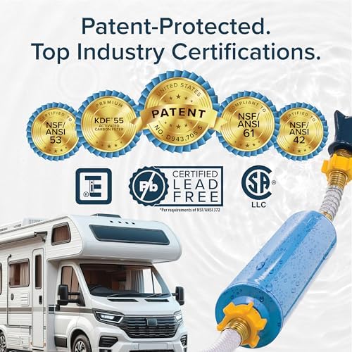 Camco Tastepure Camper/RV Water Filter - Inline Water Filter Reduces Bad Taste, Odor, Chlorine & Sediment - Ideal for RVs, Campers, Travel Trailers, Boats - Made in the USA - (40041) - Image 6