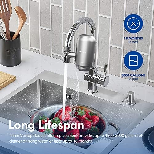VORTOPT NSF Certified Replacement for T1-ACF/T2-ACF/T6-CTO Faucet Water - Image 6
