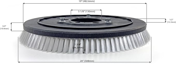 Commercial Universal Floor Scrubbing Brush for 20 Inch Rotary Floor Machines.