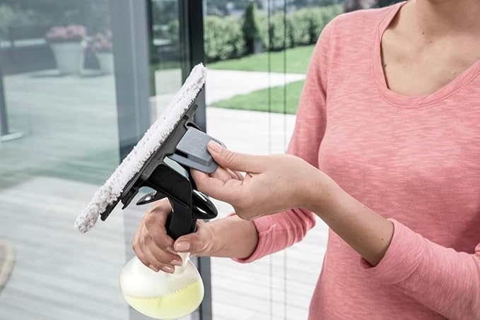 K??rcher WV Window Pads for Outdoor Use - Microfiber Window Cloths - Compatible with WV 1 and WV 6 Electric Window Vacuum Squeegees - 2 Pack