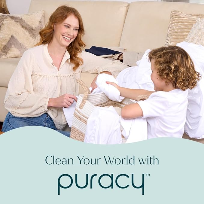 Puracy Carpet Shampoo – Pet Carpet Cleaner Solution, Stain Remover, Pet Stain & Odor Remover, Rug & Upholstery Cleaning Solution, Concentrated (Fresh Citrus, 25oz)