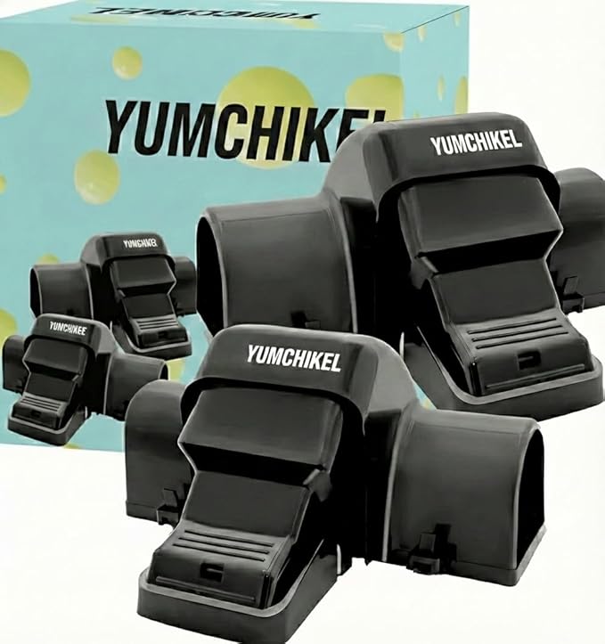 Rat and Chipmunk Traps. Prevents Accidental Triggering with Dual Tunneled Design. Covered Snap Traps for Humane Kill, Reusable, Pest Control for Rats,Outdoor Indoor & Use 2 Pack