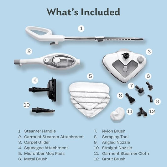 Steam & Go 10-in-1 Multi-Surface Steam Mop - Deep Clean with Heat