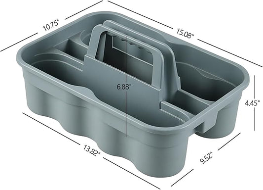 All-Purpose Cleaning Caddy, Cleaning Tool Organizer with Handle Portable Shower Caddy Basket, Grey, 6 Pack
