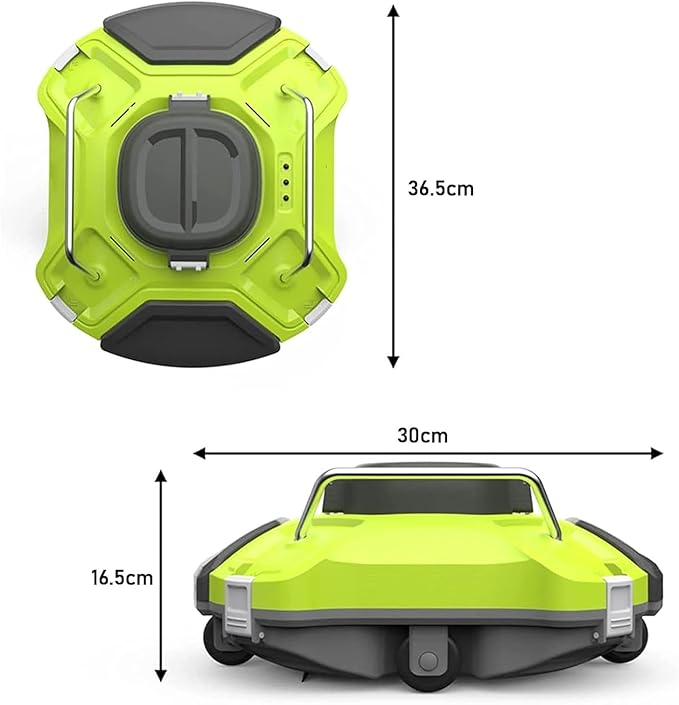 Cordless Robotic Pool Cleaner, Swimming Pool Cleaner Robot Automatic 5000mAh Intelligent Rechargeable Robotic Pool Vacuum Cleaning Electric Equipment Cordless