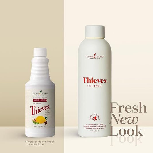 Thieves Household Cleaner | 14.4 oz | Plant-Based Multi-Surface Solution Infused with Essential Oils | Dilute for Floors, Carpets, Glass, Counters, Appliances, and General Home Cleaning