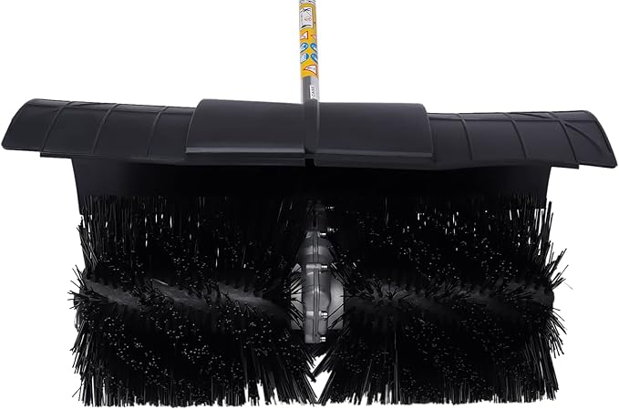 2 Stroke Gas Power Broom Sweeper Handheld Turf Grass Cleaner Driveway Snow Cleaning Machine Tool Walk Behind Tractor Air Cooling (52CC-2.3HP/1700W-With a Blower)