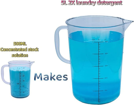 Commercial Bulk Laundry Detergent Refill, 20X Concentrated, Makes 6.6 Gallons (800 Loads) – Heavy-Duty Stain Removal, HE Compatible, Economical