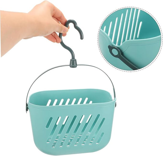 PRETYZOOM Hanging Shower Basket Portable Cleaning Supply Basket Plastic Bathroom Organizer over Toilet Storage for Shampoo Conditioner Loofahs Bath Accessories